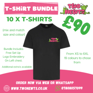 10 x Embroidered T-Shirt Bundle