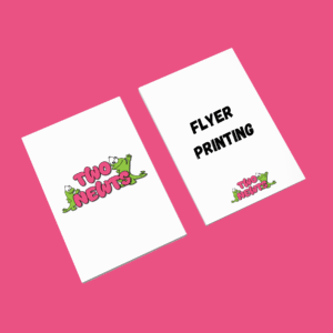 Custom A5 flyers printed in full colour on silk finish paper